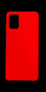 MobilEu Farebný obal silikónový na Samsung Galaxy A71 Červená FO156