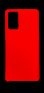 MobilEu Farebný obal silikónový na Samsung Galaxy Note 20 Červená FO156