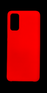 MobilEu Farebný obal silikónový na Samsung Galaxy S20 Červená FO159