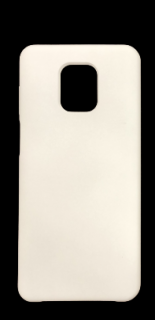 MobilEu Farebný obal silikónový na Xiaomi Redmi Note 9 Pro Max Biela FO118
