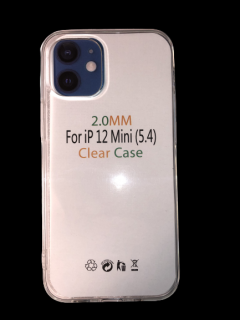 MobilEu Transparentný obal silikónový na iPhone 12 Mini TO43