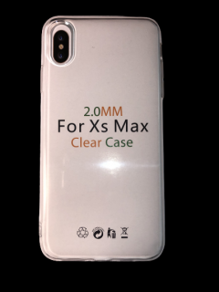 MobilEu Transparentný obal silikónový na iPhone XS Max TO38