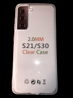 MobilEu Transparentný obal silikónový na Samsung S21 TO65