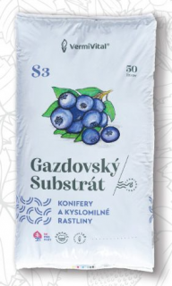 Gazdovský substrát na kyslomilné rastliny -  50litrov Množstvo: 1ks