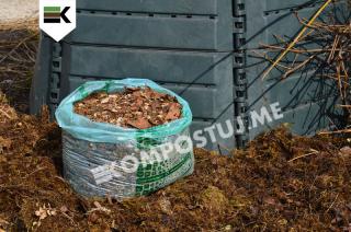 Uhlíkatý materiál do záhradného kompostéru Objem: 100 L