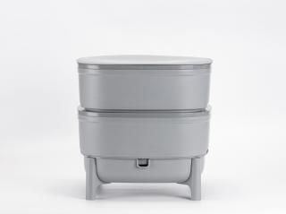Vermikompostér Economy Turbo  - NOVINKA 2023 - Farba kompostéra: sivý recyklát