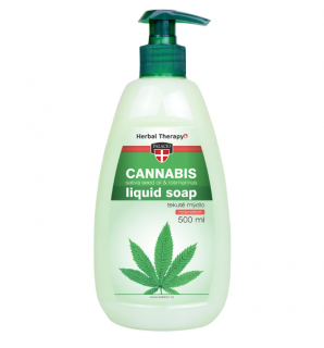 Konopné tekuté mydlo Cannabis Rosmarinus s pumpičkou 500 ml
