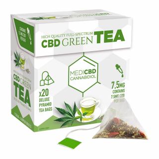 Zelený čaj s CBD – 20 porcií