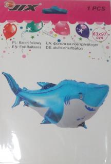 Fóliový balón žralok  (Balón s potlačou)