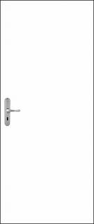 Interiérové dvere PerfectDoor Uno Biela Šírka: 60 cm, Otváranie: Ľavé