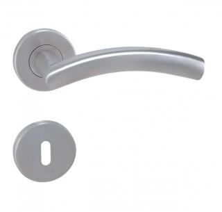 Kľučka MP kovanie Swing R Rozeta: WC (otočný mechanizmus), Farba kľučky: Nerez
