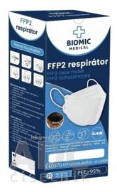 BIOMIC Respirátor FFP2, 3-panelový