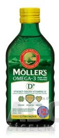 MOLLER´S Omega 3 RYBÍ OLEJ + vitamín D