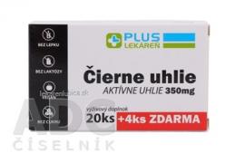 PLUS LEKÁREŇ Čierne uhlie 350 mg