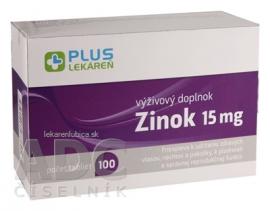 PLUS LEKÁREŇ Zinok 15mg