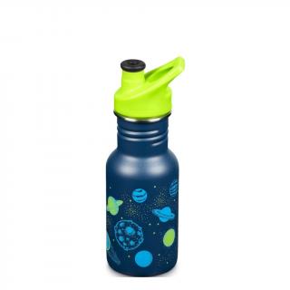 Detská nerezová fľaša do školy Klean Kanteen Kid Classic Narrow w/Kid Sport Cap - planets 355 ml