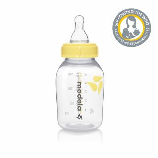 Detská plastová fľaša s cumlíkom Medela - 150 ml (cumlík S)