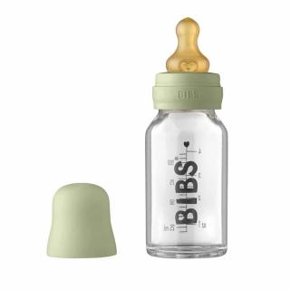 Dojčenská sklenená fľaša BIBS Baby Bottle - sage 110 ml