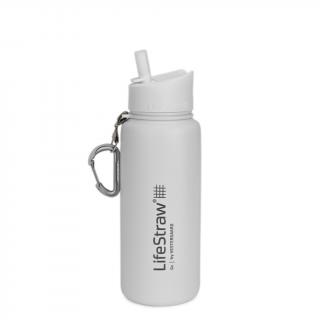 LifeStraw nerezová termo filtračná fľaša Go Stainless Steel White 700 ml