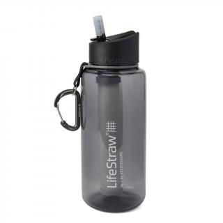 LifeStraw plastová filtračná fľaša Go 2-Stage Grey 1000 ml