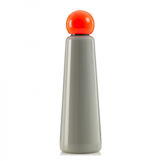 Nerezová termo fľaša do školy LUND LONDON  Jumbo 750 ml - Light Grey & Coral