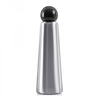 Nerezová termo fľaša do školy LUND LONDON Jumbo 750 ml - Stainless Steel & Midnight Black