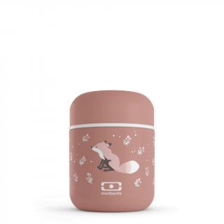 Olovrantový termobox MonBento Capsule Graphic Fox | hnedá 280 ml