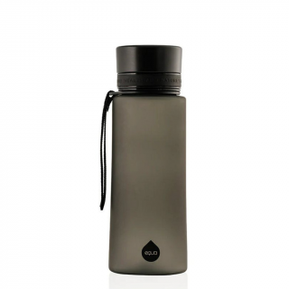 Plastová fľaša do školy s uzáverom EQUA - Matte Black 600 ml