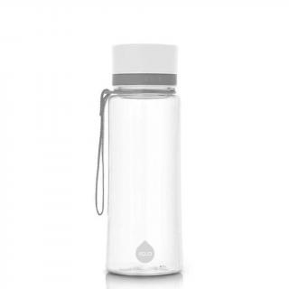 Plastová fľaša do školy s uzáverom EQUA - White 600 ml