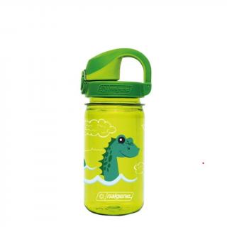 Plastová fľaša Nalgene - Clear Kids OTF Green Nessie - 350 ml