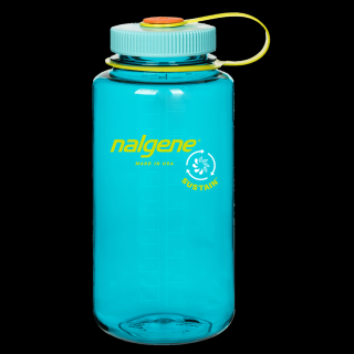 Plastová fľaša Nalgene - Wide Mouth Sustain Cerulean - 1000 ml