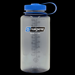 Plastová fľaša Nalgene - Wide Mouth Sustain Gray - 1000 ml