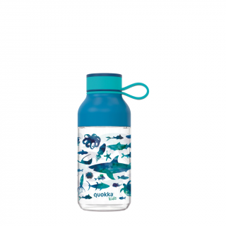 Plastová fľaša QUOKKA Kids Tritan Ice With Strap - Sea Animals 430 ml