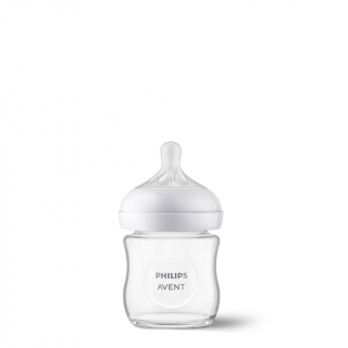 Sklenená dojčenská fľaša Philips AVENT Natural Response 0m+, 120 ml