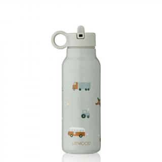 Termofľaša Liewood Falk Water Bottle - Vehicles/dove blue mix 350 ml