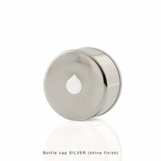 Vrchnák na sklenenú fľašu - EQUA Metallic Silver