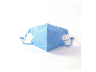 1x respirátor respiračná rúška N95 FFP2 pre deti modrá