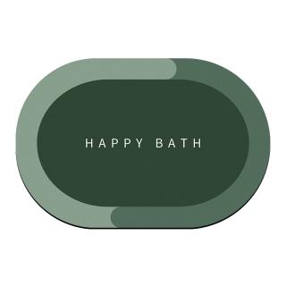 Kremelinová predložka do kúpeľne HB zelená 60x40