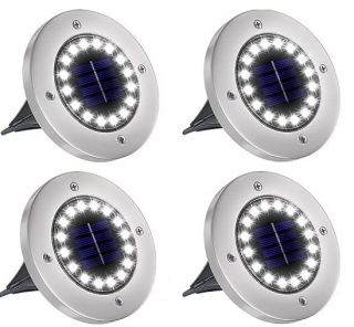 LEDsolar 16Z vonkajšie svetlo k zapichnutie do zeme 4 ks, 16 LED, bezdrôtové, IPRO, 1W, studená            farba