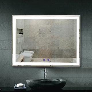 Nemlžící kúpeľňové zrkadlo s LED osvetlením 80x60 cm KZ1