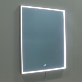 Nemlžící kúpeľňové zrkadlo s LED osvetlením 90x70 cm KZ4
