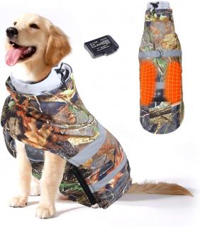Vyhrievaný oblečenie pre psov Savior maskáčový vel. XL