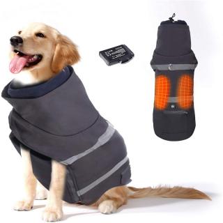 Vyhrievaný oblečenie pre psov Savior šedý vel. XL