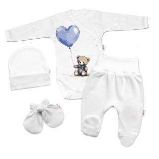 4 dielna súprava do pôrodnice pre bábätko Teddy Love, veľ. 56