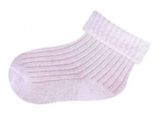 Bavlnené ponožky biele veľ. 3-6 mesiacov