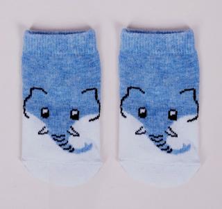Bavlnené ponožky sv.modré - Sloník, veľ. 3-6 mesiacov
