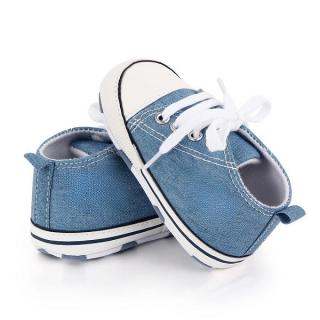 Capačky / tenisky pre bábätko jeans modré, veľ. 0-6 mesiacov - dĺžka podrážky 11 cm