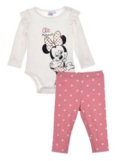 Disney set biele body a ružové legíny - Minnie, veľ. 86 (18 mesiacov)