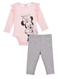 Disney set ružové body a sivé legíny - Minnie, veľ. 68