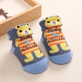 Dojčenské bavlnené ponožky protišmykové modré,  veľ. 3-6 mesiacov